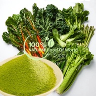 Superfood Green Powder Organic Greens with Kale, Celery, Avocado, Alfalfa, Cucumber, Sage, Broccoli, Wheatgrass