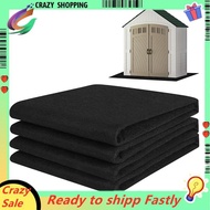 Floor Mat for Outdoor Storage Shed-6 X 4 FT Waterproof Carport Mat, Washable Furniture Pad with Non-