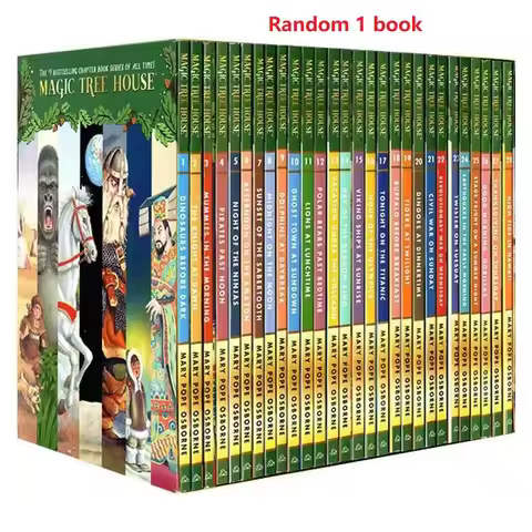 Random 1 book English Version Magic Tree House 1-38 Volumes English Reading Story Book Children's Ad