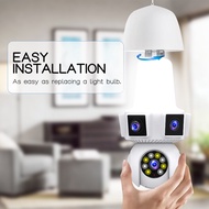 Camera Light Bulb CCTV Camera with Color Night Vision & Motion Detection 2.4G WIFI CCTV