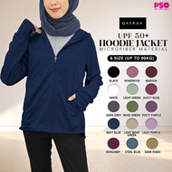 QAYRAA UPF50+ Cap Jacket Jogging Jacket Sport Anti-UV Hoodie /Size S-3XL/Black/Blue/Maroon/Grey/Dust