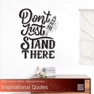 Sticker Cutting Quotes Decal Sticker Cafe Motivational Glass Wall Cafe