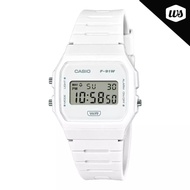 [Watchspree] Casio Digital Pop Series Bio-Based White Resin Band Watch F91WB-7A F-91WB-7A