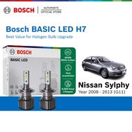 BOSCH BASIC LED H7 Halogen Headlight Retrofit Bulb for Nissan Sylphy (G11) 2nd Gen Year 2008 - 2014
