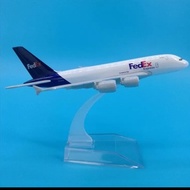 FedEx Airplane Diecast Miniature Display Toy Full Body BES Length 16 cm Width 15 cm Dimensions 1:400