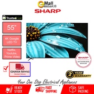 ( Courier Service ) Sharp 4TC55FJ1X 55 inch FJ1 Series 4K UHD Google TV | LED TV | Television