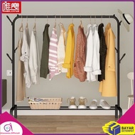 GANTUNGAN AT WIPROOF CLOTHES HANGER CLOTHES RACK WITH BLACK HAT HANGER Multipurpose cupboard