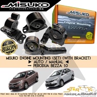 MISUKO Perodua Bezza 1.0 Auto / Manual ( With Bracket ) Premium Engine Mounting Set