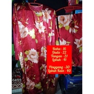 Baju Kurung Satin Licin Bundle Preloved Terpakai Murah