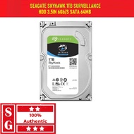 Seagate SKYHAWK 1TB Surveillance Hard Drive Disk l 3.5IN 6Gb/S SATA 64MB l Seagate Hard Disk l Seagate HDD l 3344740