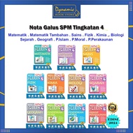 Buku Rujukan : Nota Galus Tingkatan 4 Edisi 2024 - Matematik / Matematik Tambahan / Sains / Fizik / 