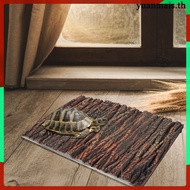 1Pc Lifelike Oak Bark Aquarium Background Board PU Foam Decorative Board for Fish Turtle and Reptile