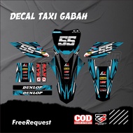 Decal Ojek Gabah Decal Taxi Gabah Yz New Decal Ojek Gabah Vinyl Material Hologram Material Free Cust