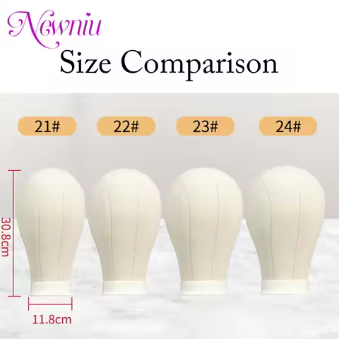 Canvas Wig Head Wig Stand 21-24inchMannequin Head for Hairstyling DisplayingMaking Wig Stand With He