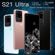 The new S21Ultra smartphone 7.2-inch perforated large screen