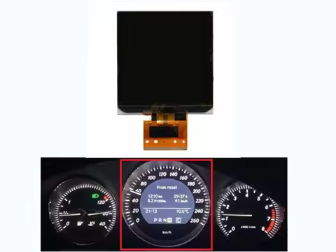 Monochrome Speedometer LCD Display Screen for Mercedes Benz W204 W212 Instrument Cluster Pixel Repai