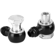 Keenso Banjo Fittings, 6AN x 1 / 4NPSM Oil Cooler 90ｰ Banjo Fittings Connecter Fit for Transmission 