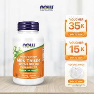 Milk Thistle Now 300mg Silymarin (USA) liver detoxifying and lowering liver enzymes pills with Milk 
