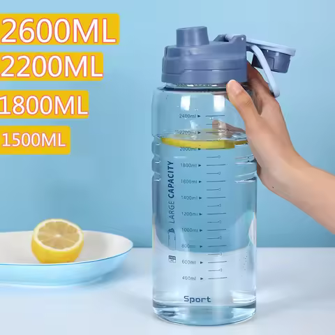 1.5 Liter BPA FREE Sport Bottle with Filter Big 2600ml Drinking Bottle Kettle Water Bottle Waterbott