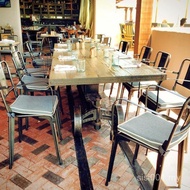 Loft Rectangular Conference Table Desk Dining Table Modern Simple American Solid Wood Long Table Ind