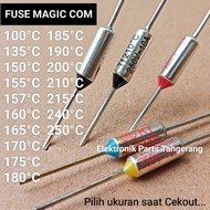 (1 Buah) FUSE MAGIC COM DAN SETRIKA 10A 250V 100°C Sampai 250°C TERMOFUSE MAGIC COM FUSE MAGICCOM TH