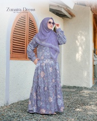gamis syari zunaira dress by attin - lavender l