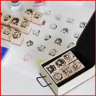 Ere1 Genshin Impact Seal Stamp Hand Account Anime Xiao Venti Hutao Cute Stamps Stationery Collection