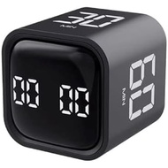 Cube Productivity Timer, 5/10/30/60 Min Presets, Silent Countdown Timer, Rechargeable Work, Study, T