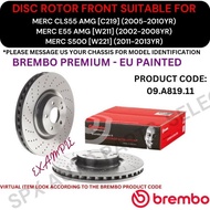 BREMBO GENUINE DISC ROTOR (FRONT) FOR MERC CLS55 AMG [C219] '05-10YR / E55 AMG [W211] '02-08YR / S50