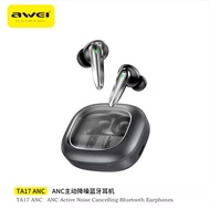 Awei TA17 ANC True Wireless Earbuds ANC Active Noise Reduction   Bluetooth Earbuds black color