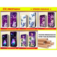 Beautiful 1 Door &amp; 2 Door" Butterfly MOTIF Refrigerator Stickers