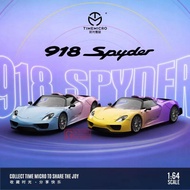 TIME MICRO 1/64 PORSCHE 918 SPYDER Blue Pink/Yellow Purple gradient