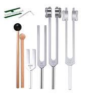 4Pcs Tuning Fork Set(128Hz, , 136.1Hz, MI 528Hz, 4096Hz),for Healing Chakra,Sound Therapy,Reliever S