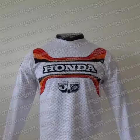 Honda Racing Team Vintage Offroad Jersey 2025 Y2K Long Sleeve Breathable Riding Shirt for Dirt Bike 