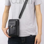 tas selempang kulit pria pinggang tas hp sling bag 9428 waisbag pria