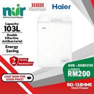 NUR 2026 Haier 103L Chest Freezer BD-138HME Peti Sejuk with Fast Freeze Function Save Energy