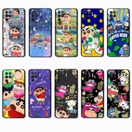 OPPO A94 4G 5G F19 Pro Reno 5F 5 Lite Crayon Shin-chan Soft black TPU color phone case