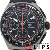 TAG Heuer 豪雅一級方程式 Calibre 16 計時碼表 CBZ2082.FT8096 鈦金屬/橡膠錶帶男士腕錶，黑色，成色極佳，含原廠錶盒和保固卡。 [未使用]