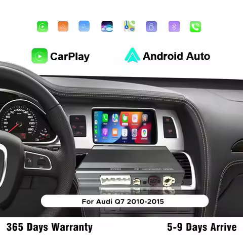 Wireless CarPlay&Android Auto Interface For Audi Q7 2010-2015 With Car DVD Player Mirror Link AirPla