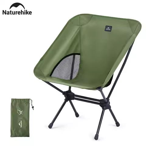 Naturehike Camping Chair Yl08 Ultralight Foldable Moon Chair Outdoor Portable Widened Picnic Chair F