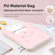 Laptop Sleeve Cute Laptop Bag PU Leather Clutch 10-15 Inch ipad Bag for Lenovo HP Dell Acer Apple Asus Waterproof Clutch Bag Carrying Case