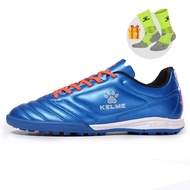 KELME Professional Futsal Football Boots Soccer Shoes Original Cleats TF Fluorescent Yellow Sneakers Men Soccer Futsals 871701