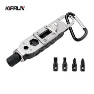 KIPRUN Multifunctional Mini Screwdriver Outdoor EDC Keychain Shape Screwdrivers Portable Stainless S