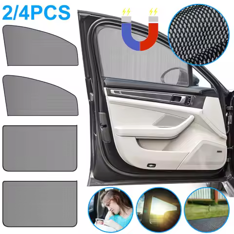 Car Window Shade with Magnet UV Blocking Magnetic Window Cover Privacy Protect Sunshade Curtain Brea