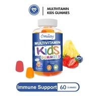 Omilay Kids Multivitamin Gummies Vitamin C D3 Vitamin B12 B6 Vitamin A Zinc for Immune Support Gummy