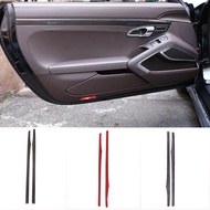 Suitable for 13-18 Porsche 911 Door Interior Strips Carbon Fiber Modification Accessories