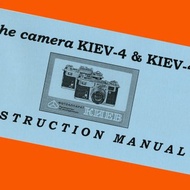 ENGLISH MANUAL for KIEV-4 KIEV-4A 35mm film rangefinder camera Contax BOOKLET