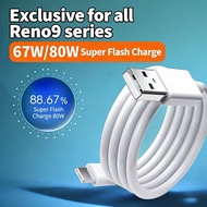 For OPPO Realme 67W SuperVOOC Flash Charge with Type-C Cable for OPPO Reno 11 10 9 8 7 A98 A78