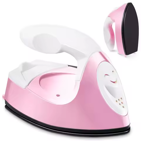 Mini Craft Iron Mini Heat Press Small Iron Portable Handy Travel Heat Iron-on for Transfers Clothes 
