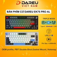 DAREU EK75 PRO AL Black Red / White Blue Mechanical Keyboard (Cloud switch, Hotswap)